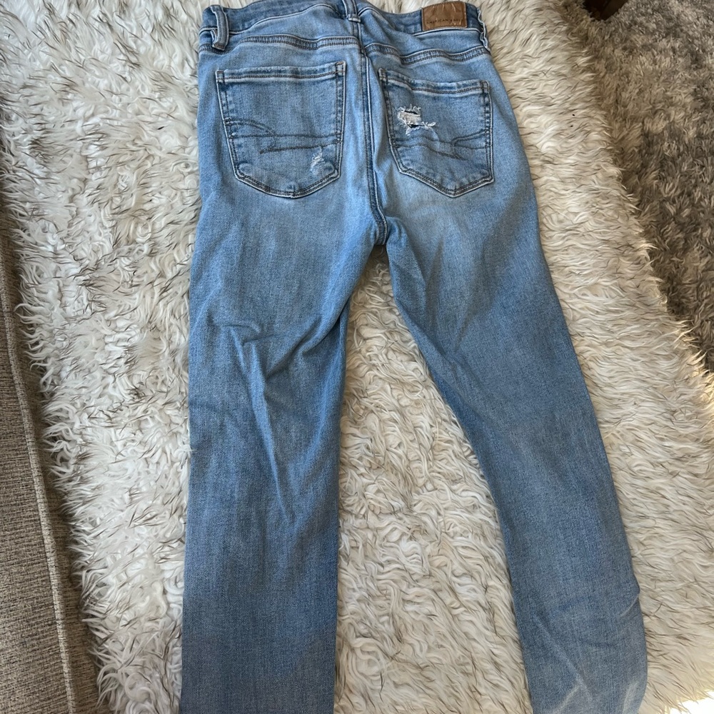 Distressed Blue Jeans - Picture 2 of 2
